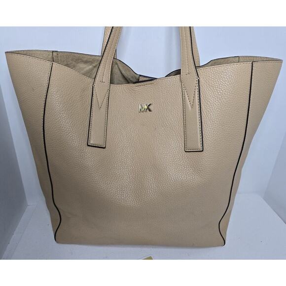 Michael Kors Junie Large Leather Tote Bag Butternut 17x13" - Picture 2 of 12
